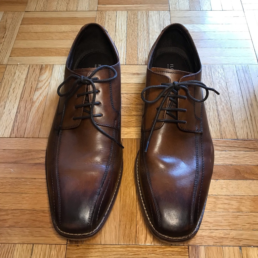 Men’s 10.5 D Florsheim Brown Oxford Dress Shoes